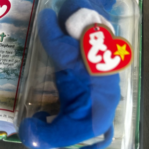 Ty Beanie Baby Peanut the Royal Blue Elephant - Picture 2 of 3